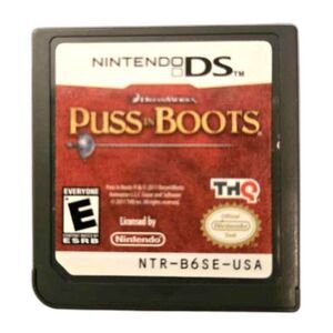 Puss in Boots Nintendo DS 3DS Video Game Dreamworks (Cartridge Only) Tested